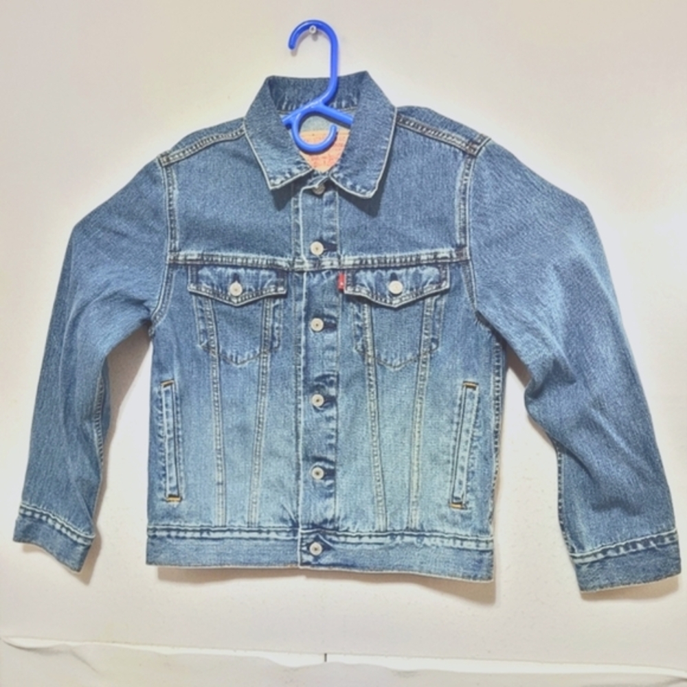 LEVI'S ORIGINAL TRUCKER DENIM MEDIUM WASH JACKET WOMEN'S SIZE M